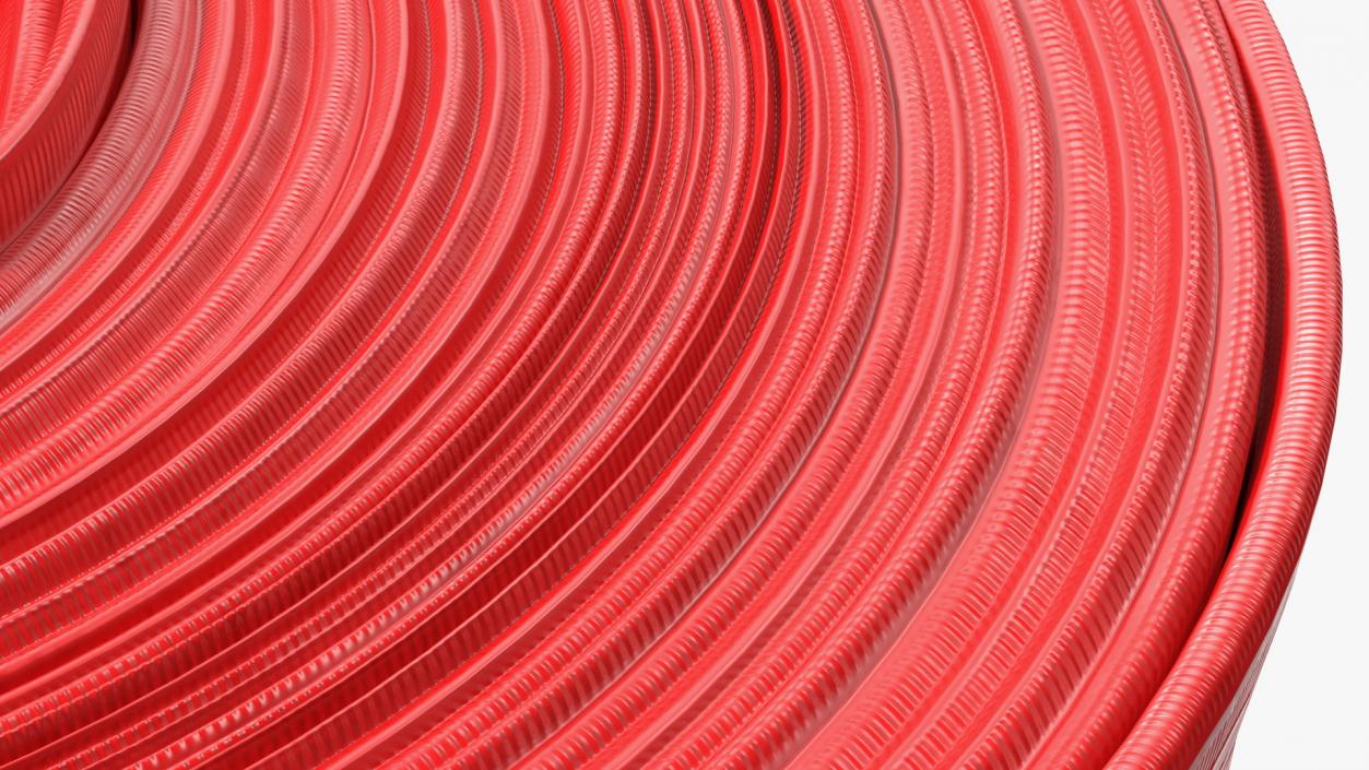 3D Fire Hose Synthetic Red model