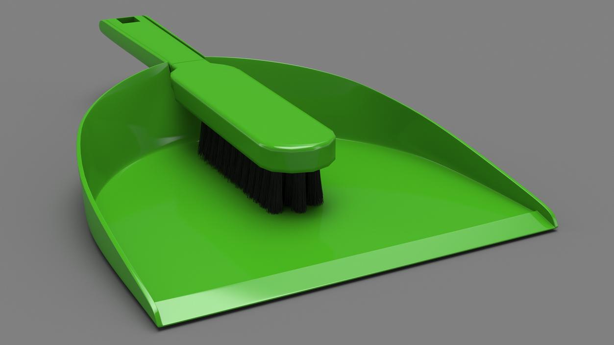 3D model Dustpan and Brush Set Fur