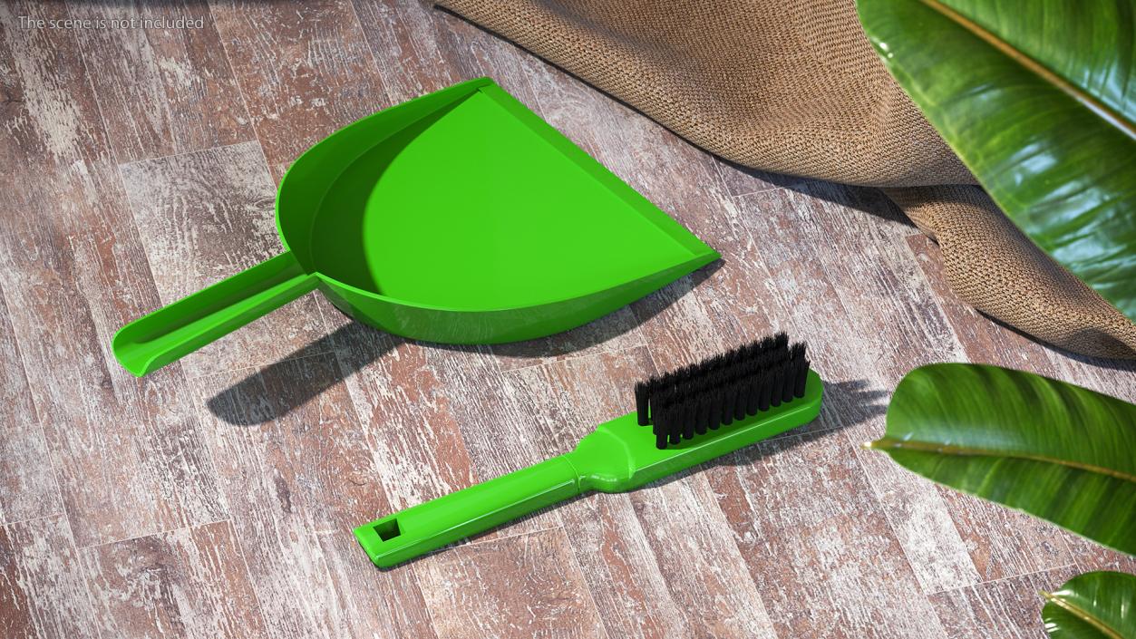 3D model Dustpan and Brush Set Fur