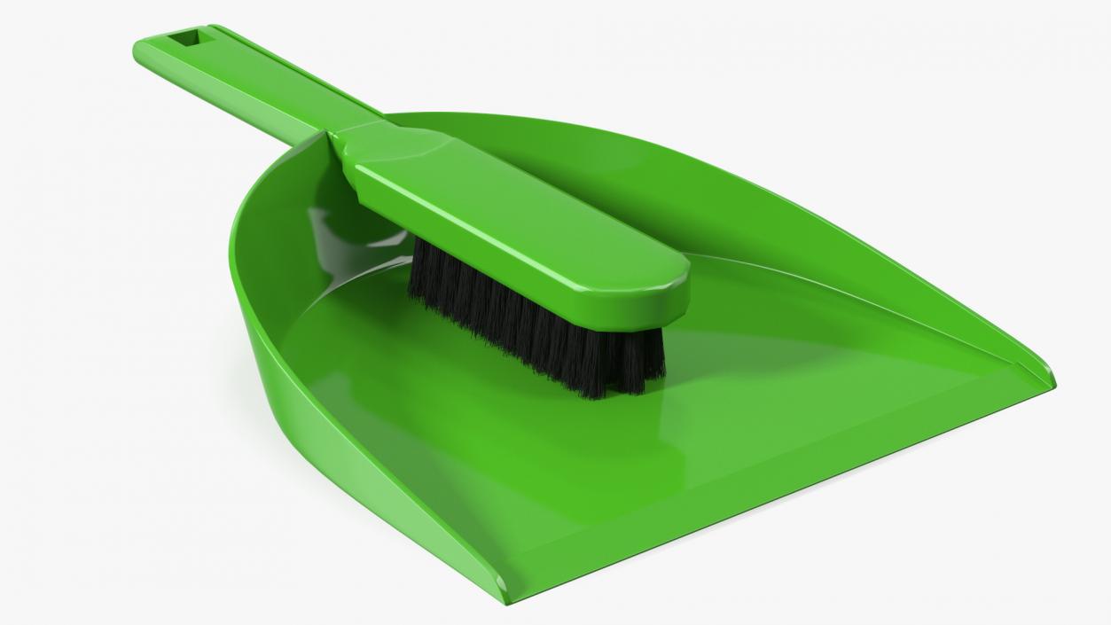 3D model Dustpan and Brush Set Fur