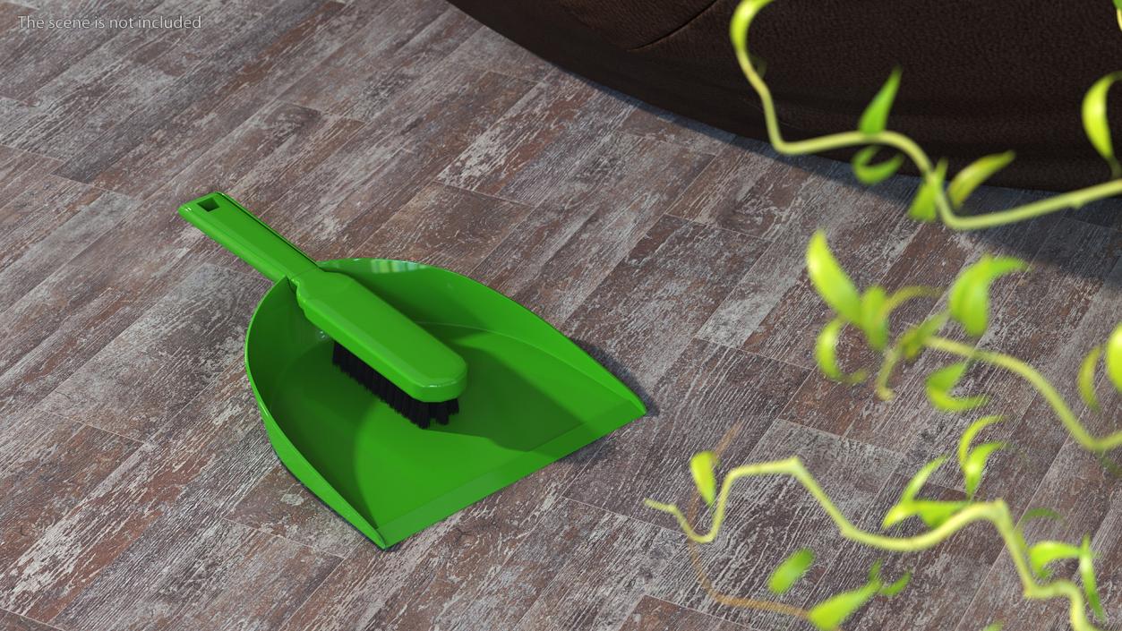 3D model Dustpan and Brush Set Fur