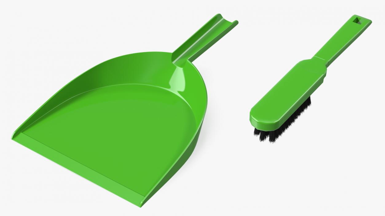 3D model Dustpan and Brush Set Fur