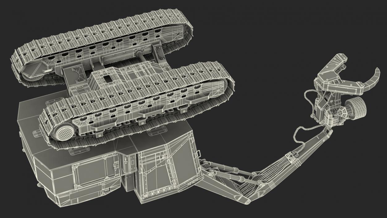 3D Tigercat 855D Tracked Harvester Rigged model