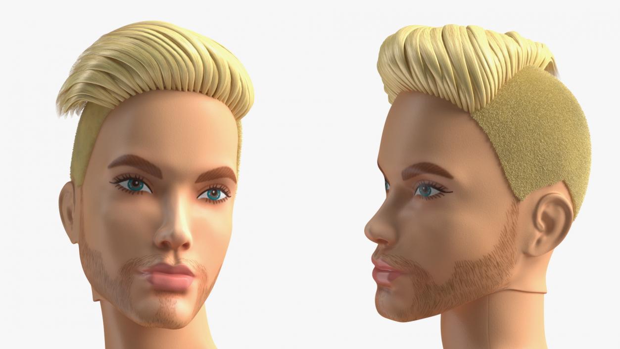 3D model Barbie Ken GTD90 Pose Fur