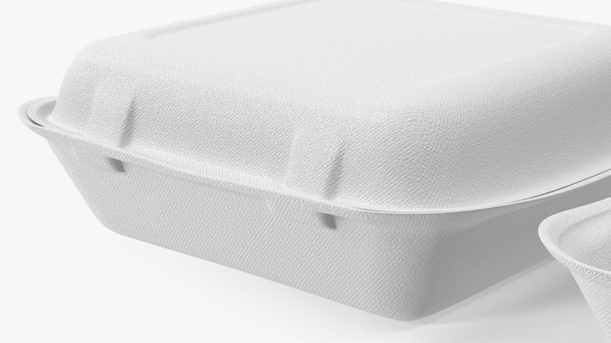 3D model Compostable Food Container Set