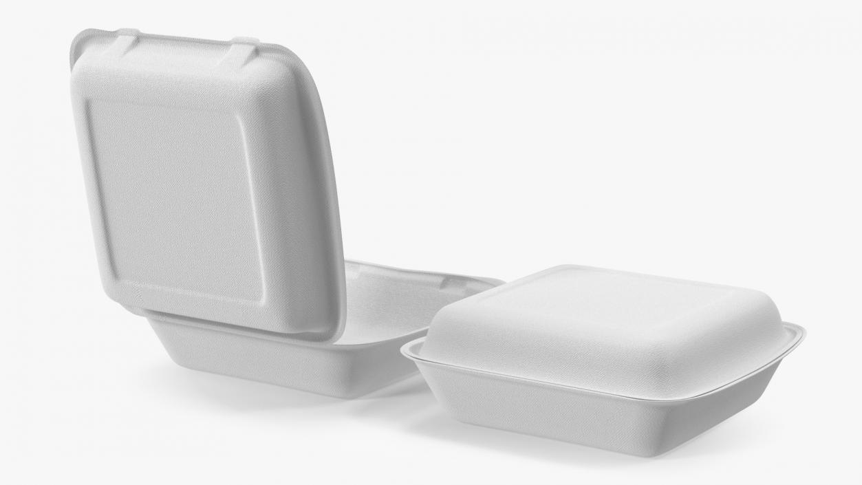 3D model Compostable Food Container Set