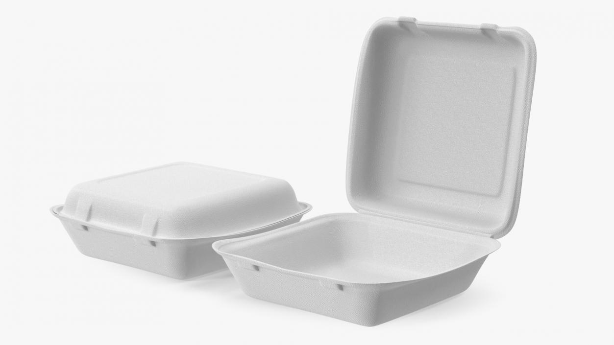 3D model Compostable Food Container Set