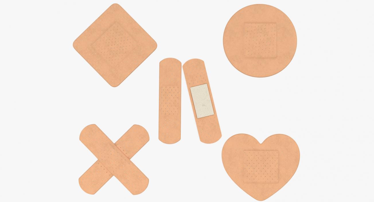 3D Band Aids Set model