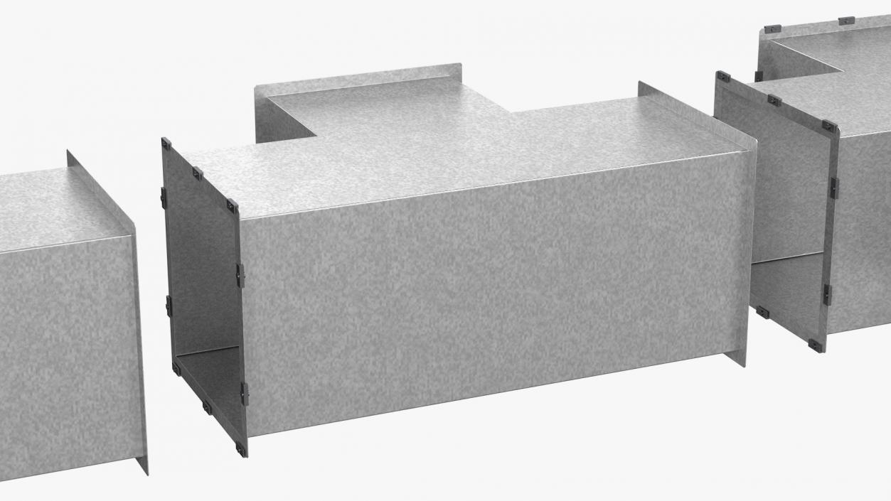 3D model Ventilation Shaft Square System Set