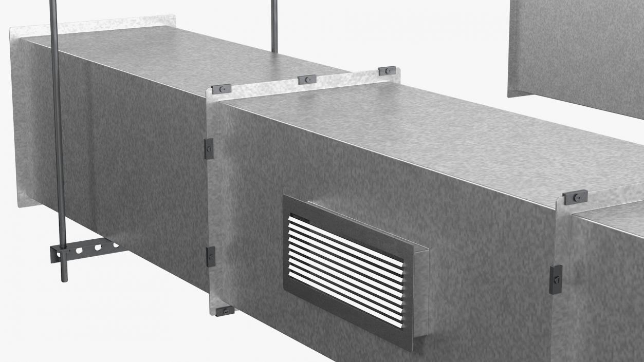 3D model Ventilation Shaft Square System Set