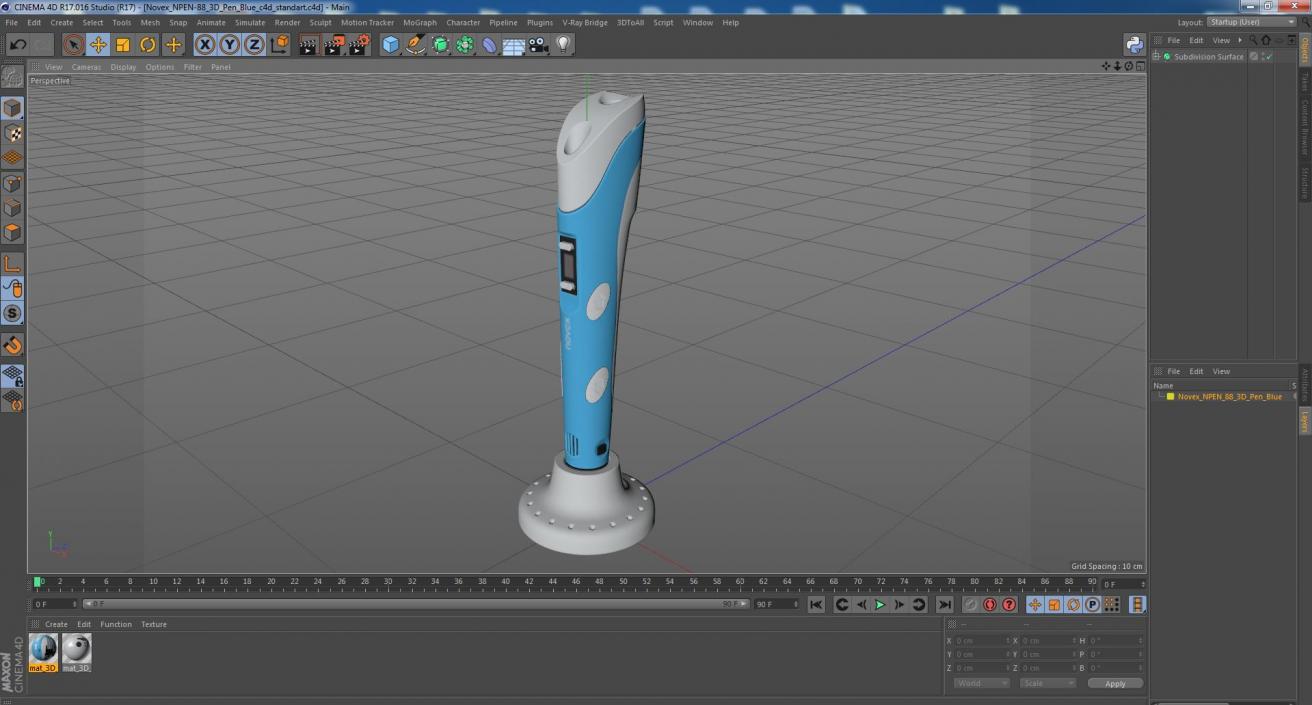 3D model Novex NPEN-88 3D Pen Blue