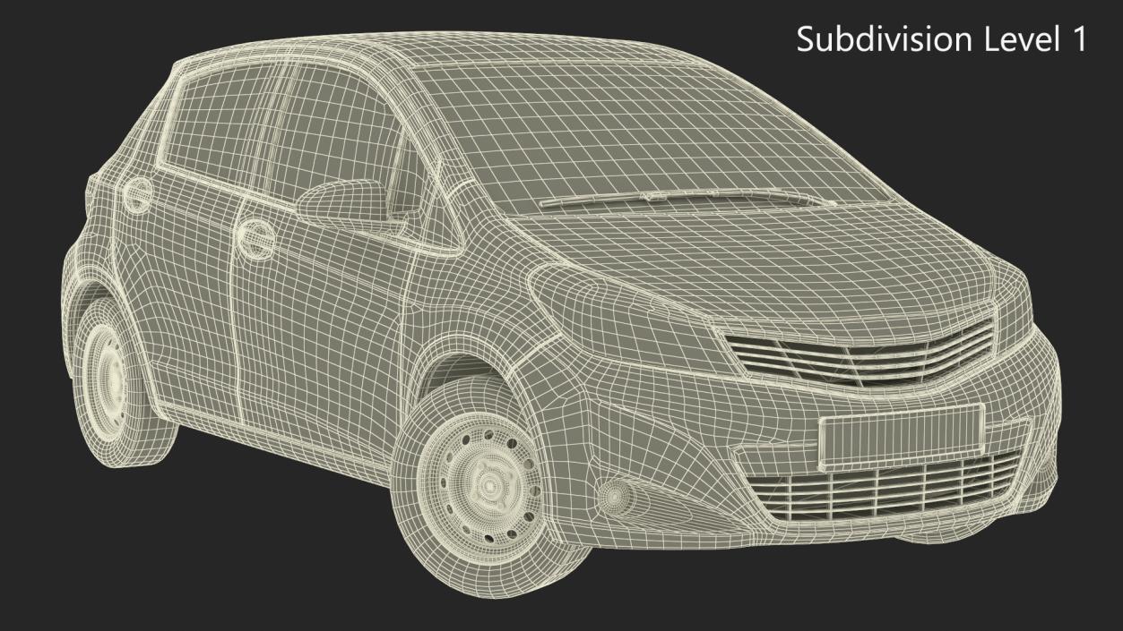 3D Hatchback Rigged