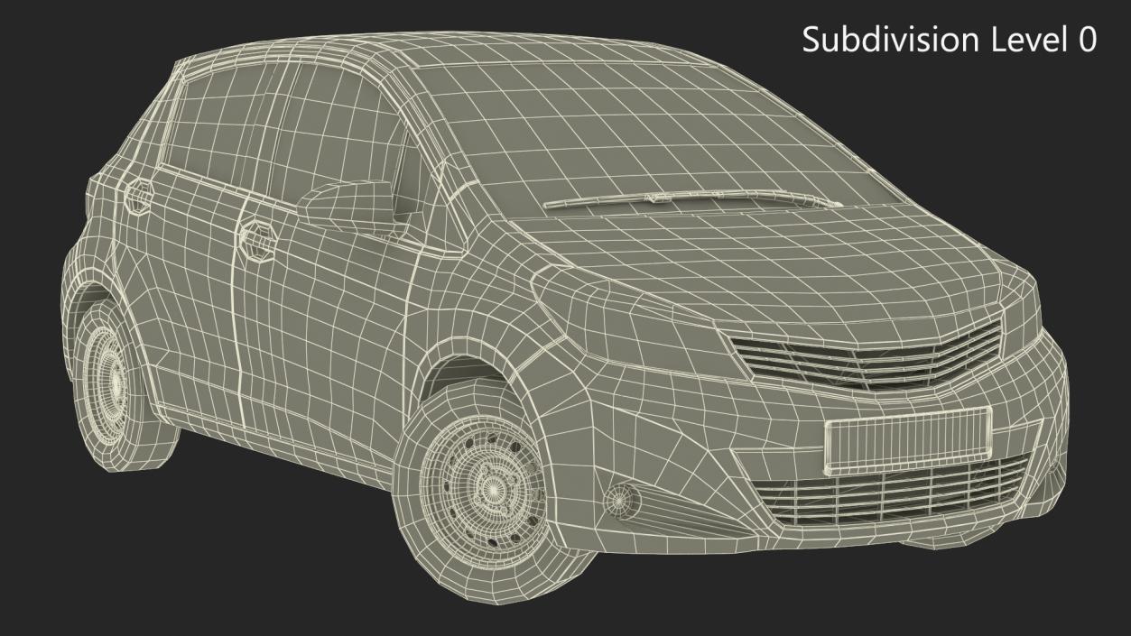 3D Hatchback Rigged