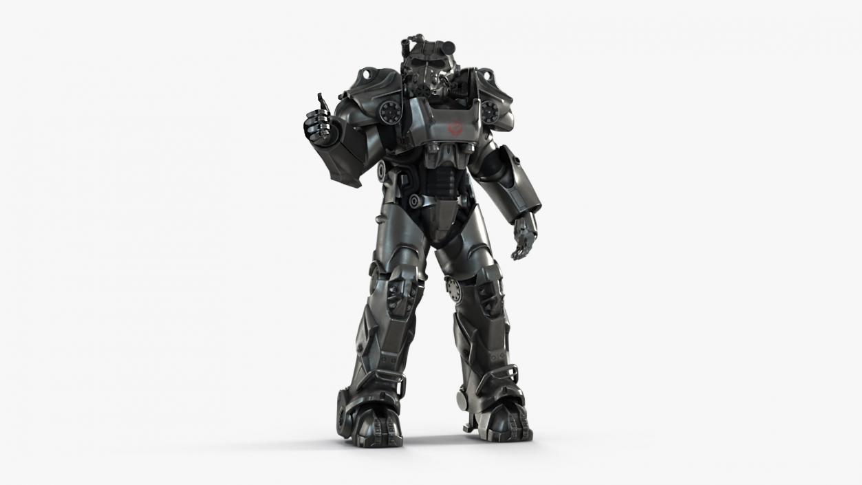 Fallout Combat Armor T 60 Thumb Up 3D model