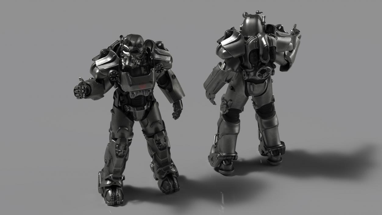 Fallout Combat Armor T 60 Thumb Up 3D model