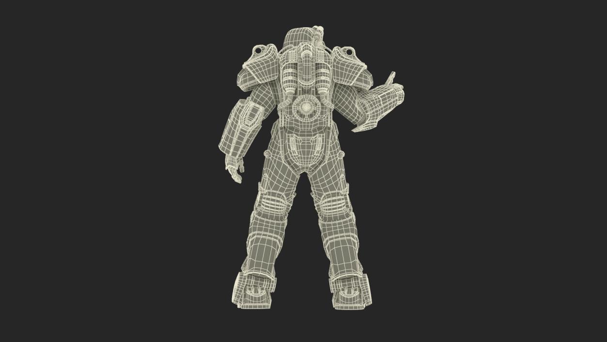 Fallout Combat Armor T 60 Thumb Up 3D model