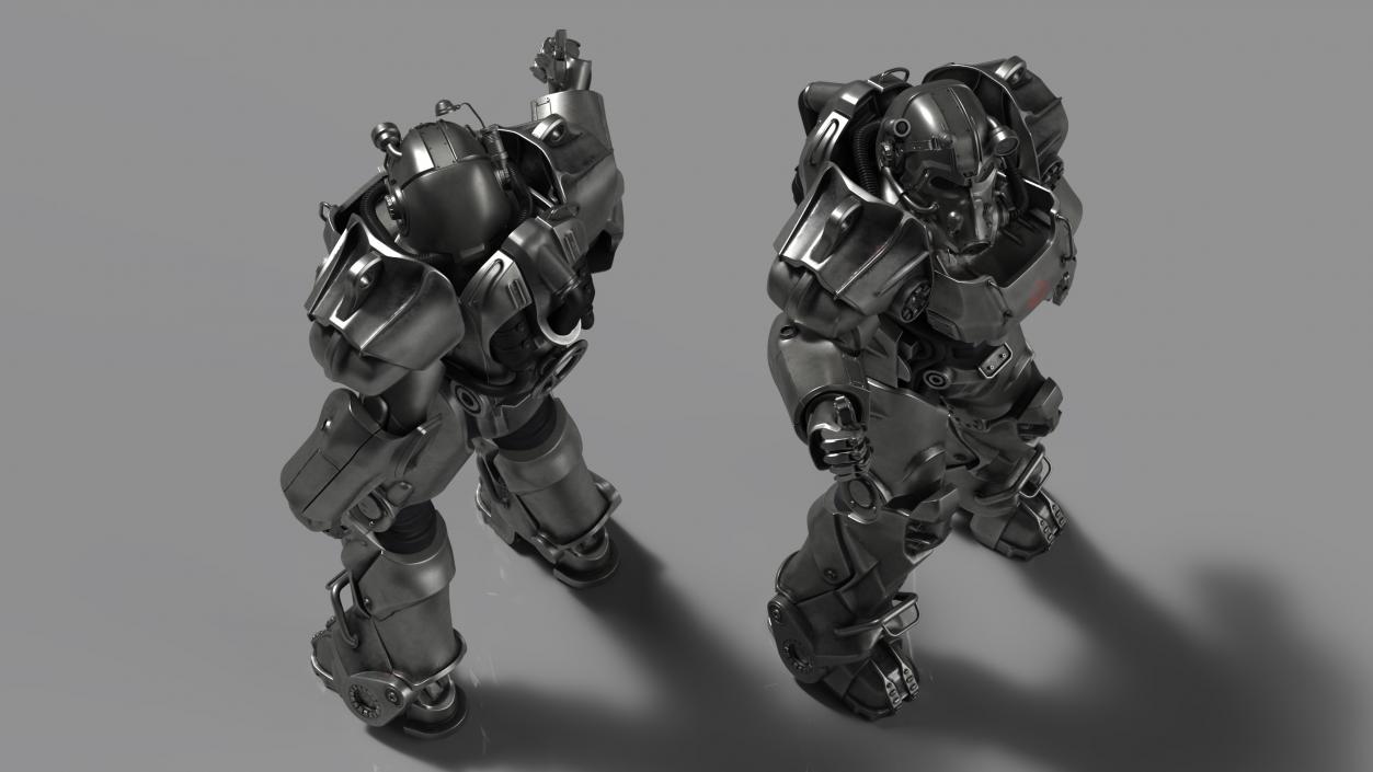 Fallout Combat Armor T 60 Thumb Up 3D model