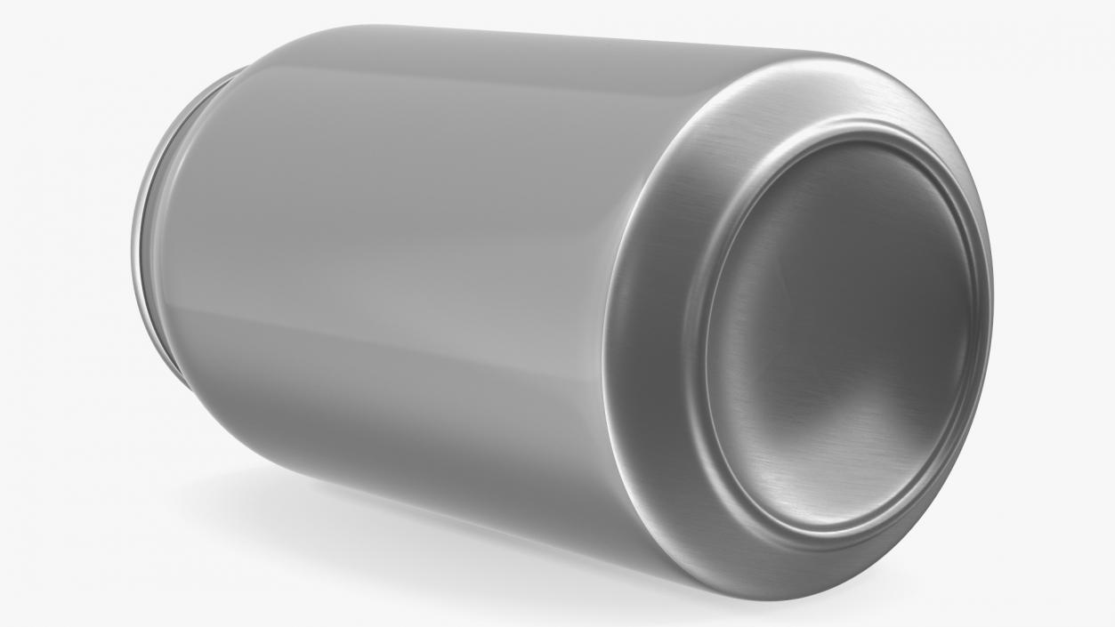 3D Opened Aluminum Beverage Can model