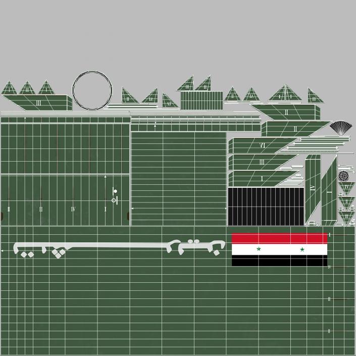 3D model Iranian Fateh-110 Missile