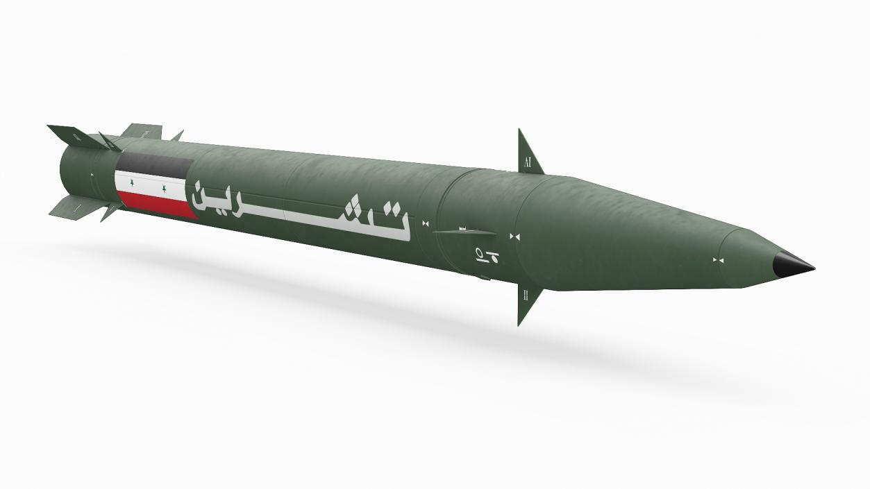 3D model Iranian Fateh-110 Missile