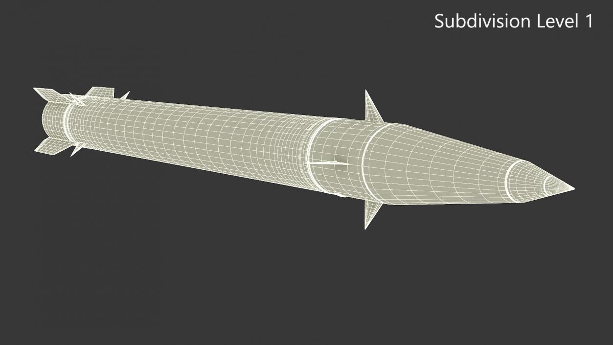 3D model Iranian Fateh-110 Missile