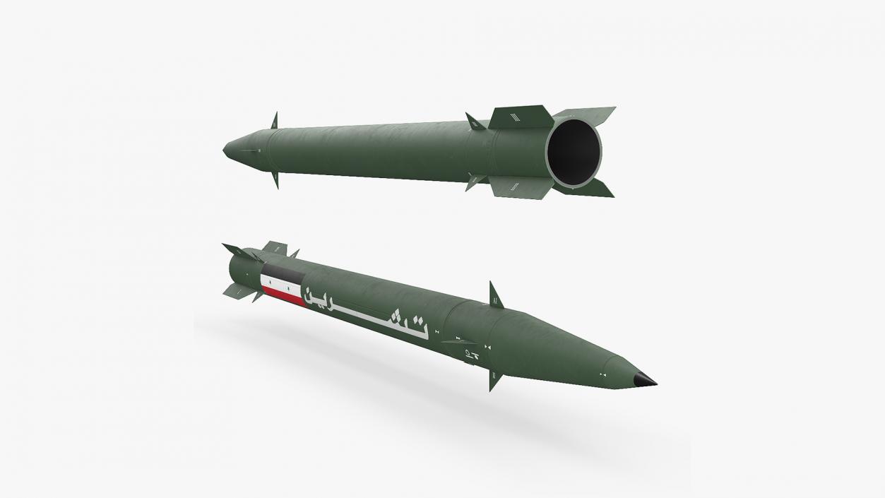 3D model Iranian Fateh-110 Missile