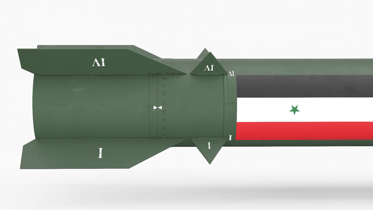 3D model Iranian Fateh-110 Missile