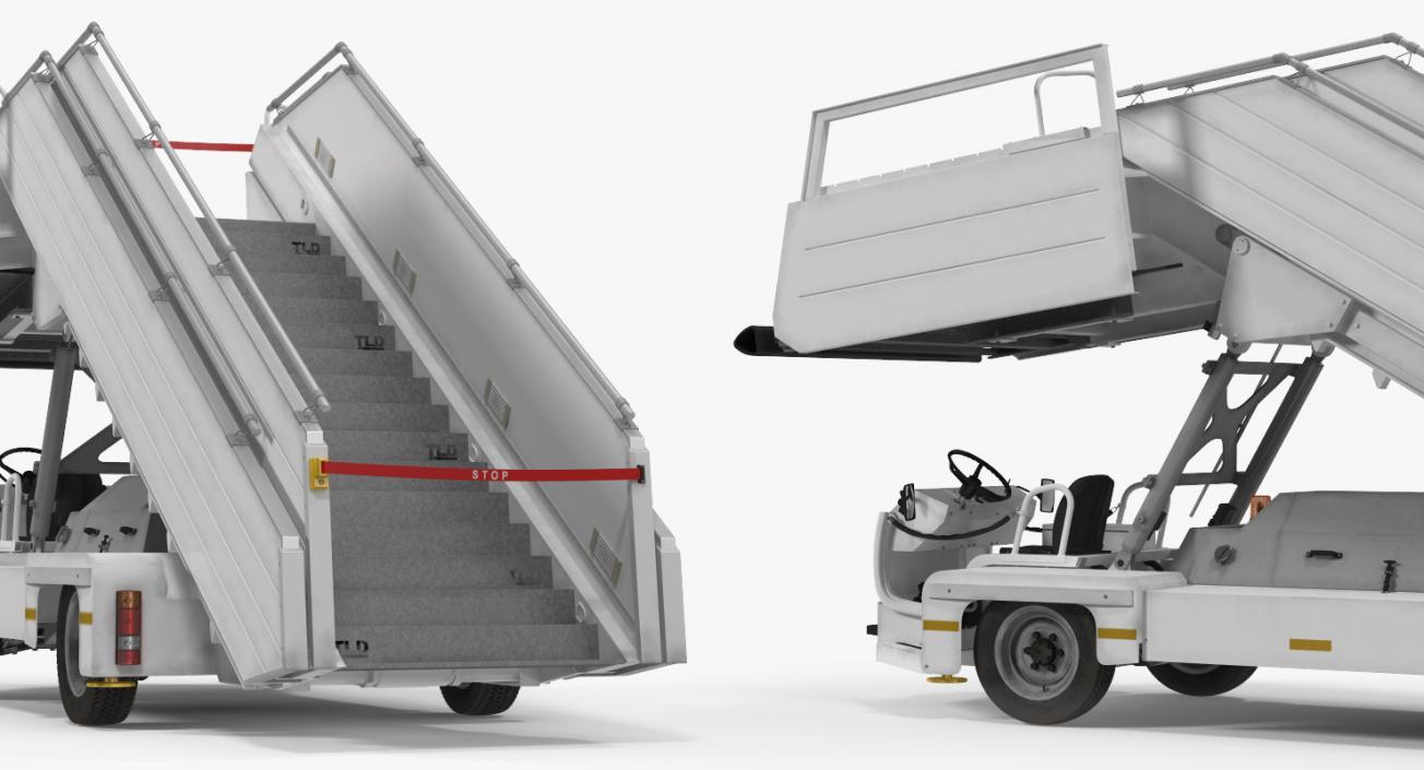 3D model Passenger Boarding Stairs Vehicle TLD ABS 580