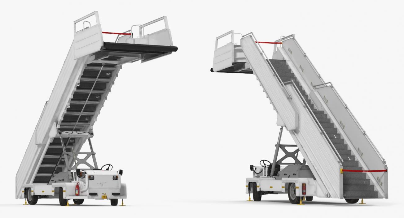 3D model Passenger Boarding Stairs Vehicle TLD ABS 580