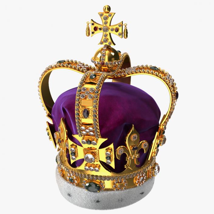 3D model St Edwards Crown Fur