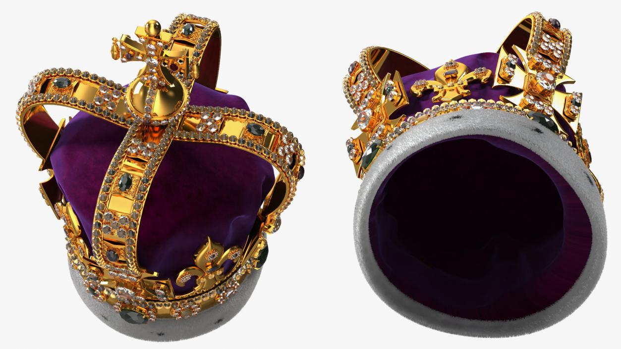 3D model St Edwards Crown Fur