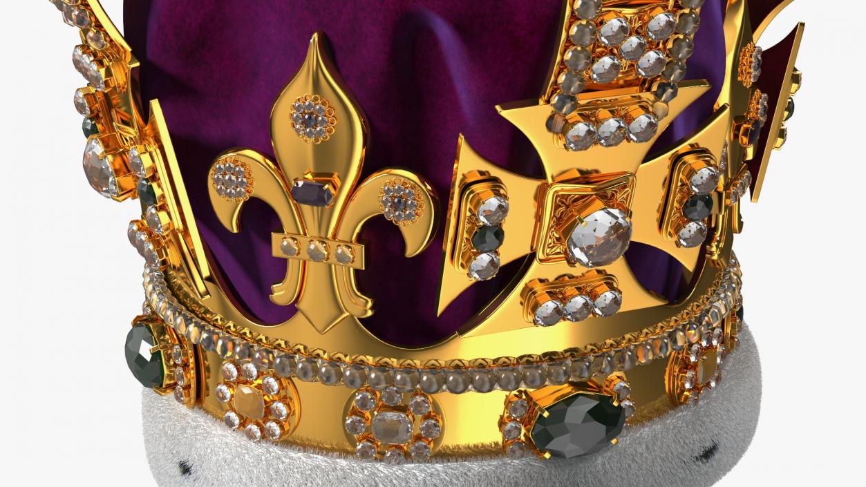 3D model St Edwards Crown Fur