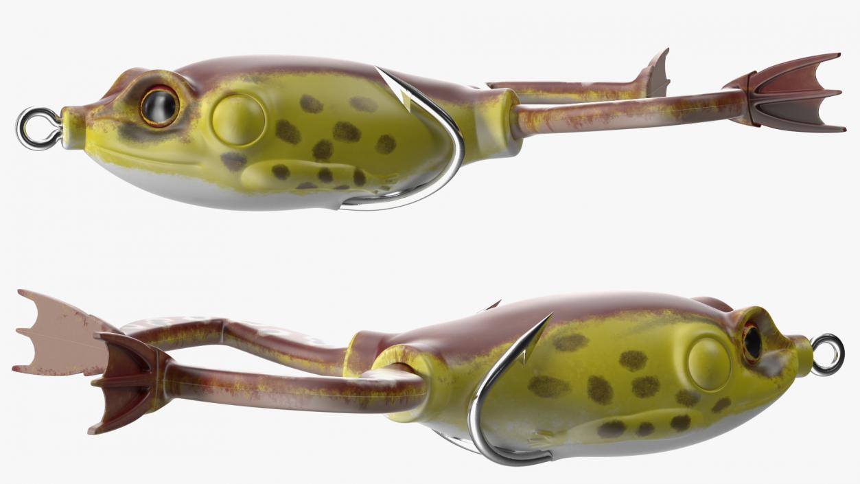 3D Frog Topwater Lure model