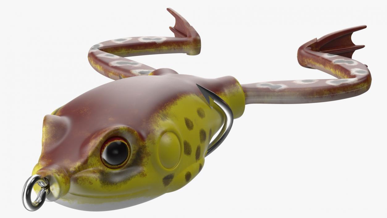 3D Frog Topwater Lure model