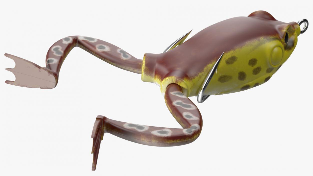 3D Frog Topwater Lure model