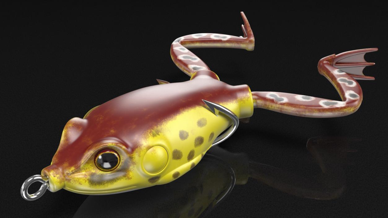 3D Frog Topwater Lure model