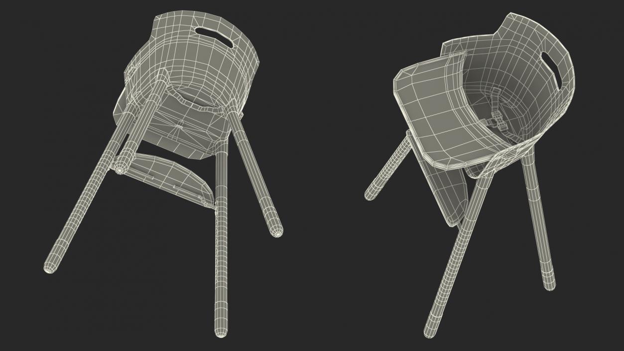 3D Baby Dining Highchair