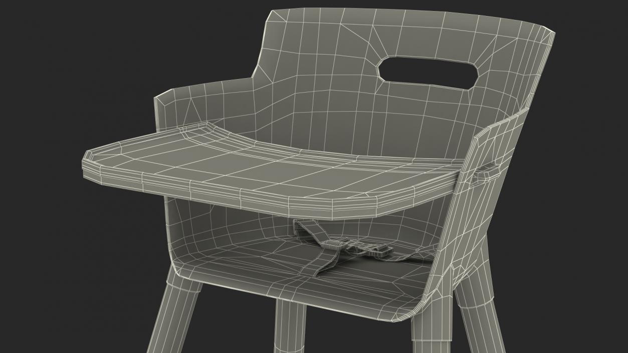 3D Baby Dining Highchair