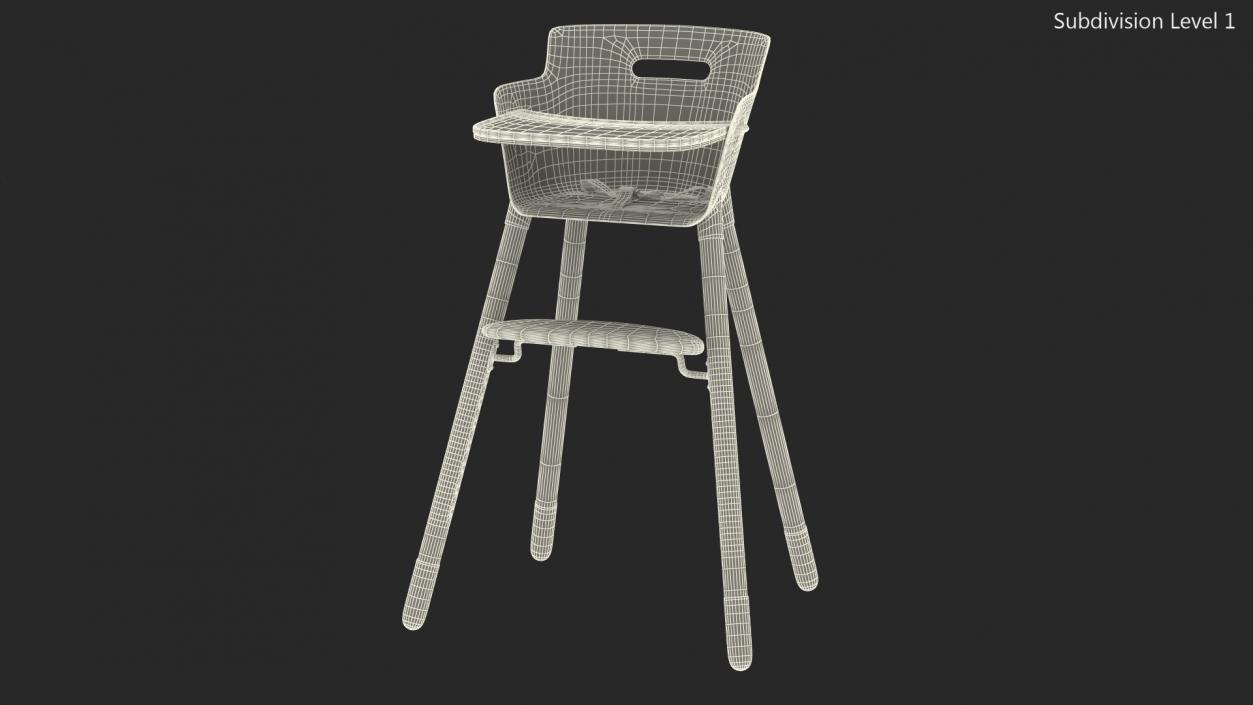 3D Baby Dining Highchair