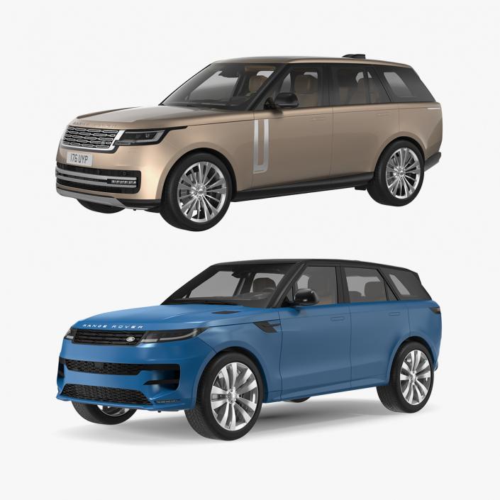 3D Range Rover Landrovers Collection model