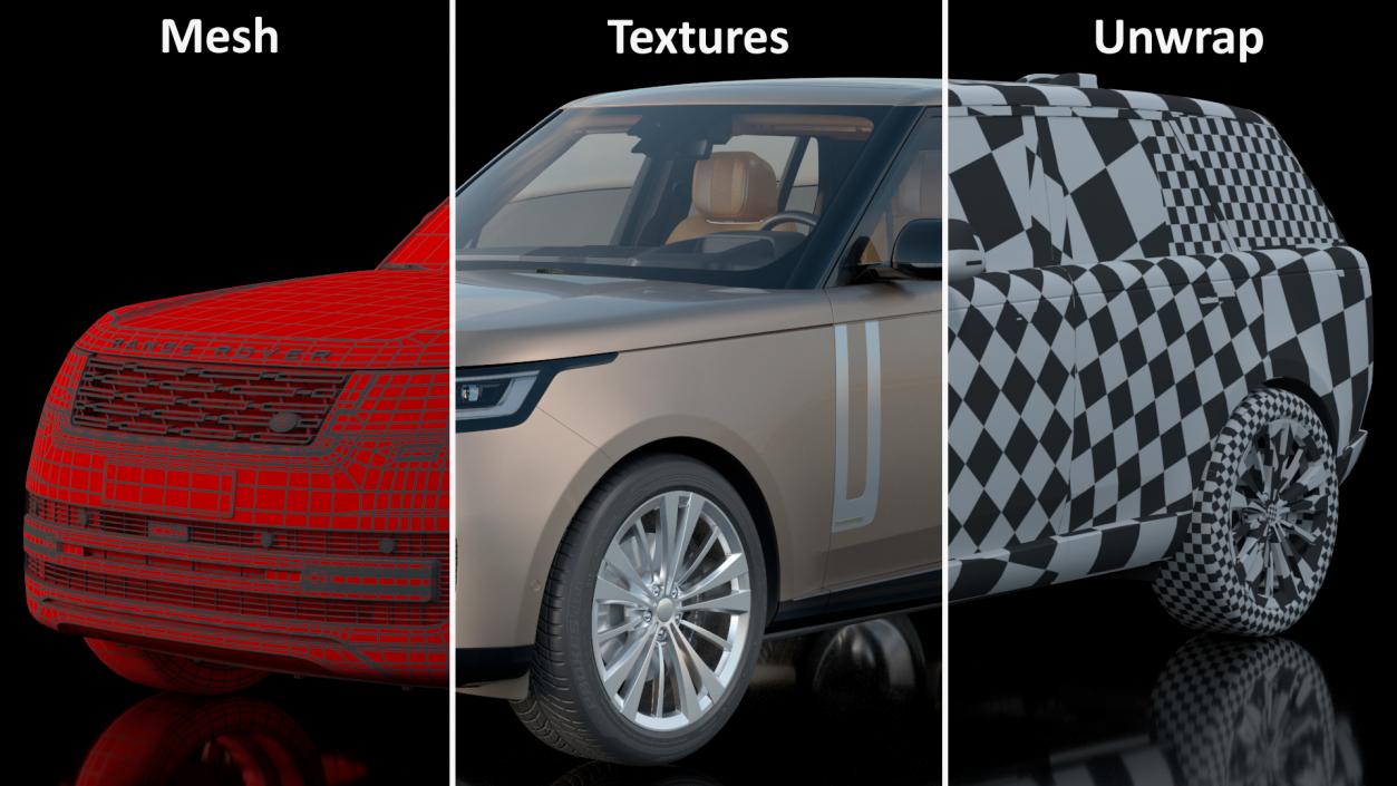 3D Range Rover Landrovers Collection model