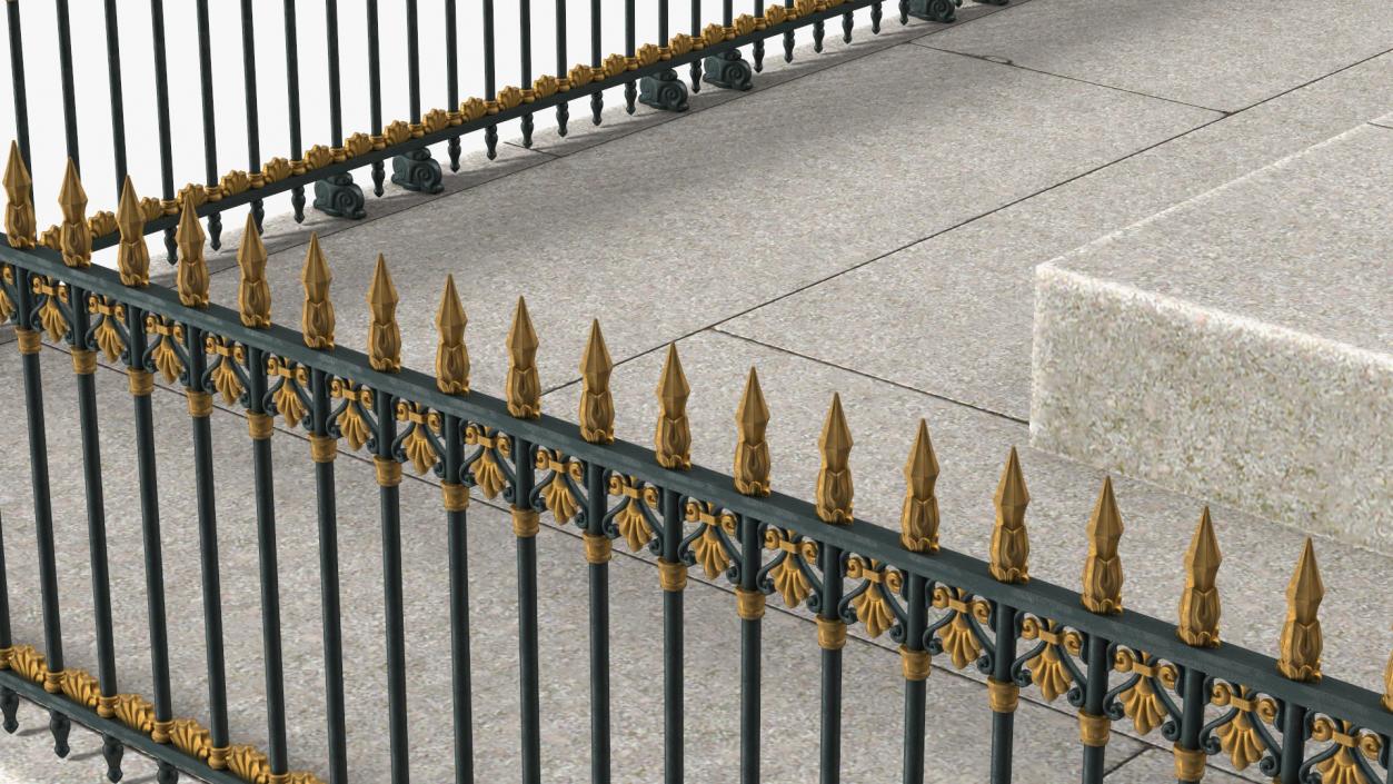 3D model Fenced Pedestal