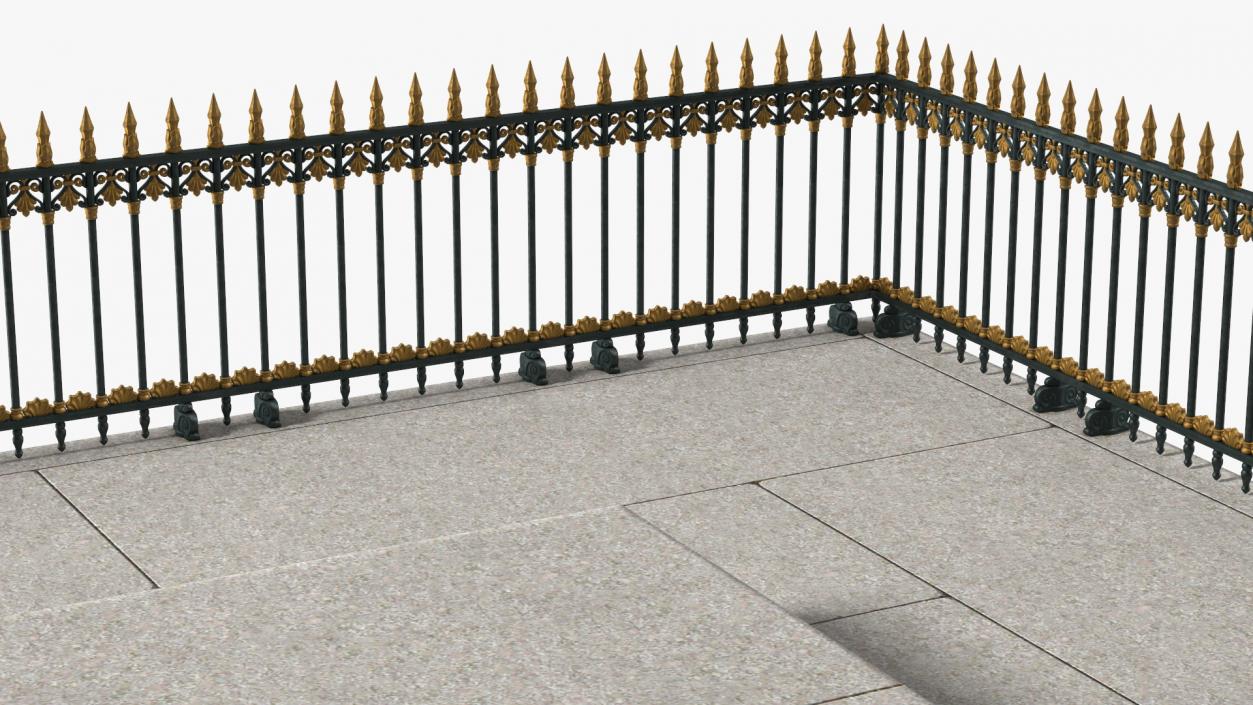 3D model Fenced Pedestal