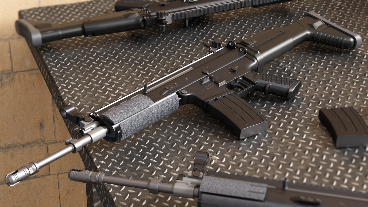 3D model FN SCAR Combat Rifle