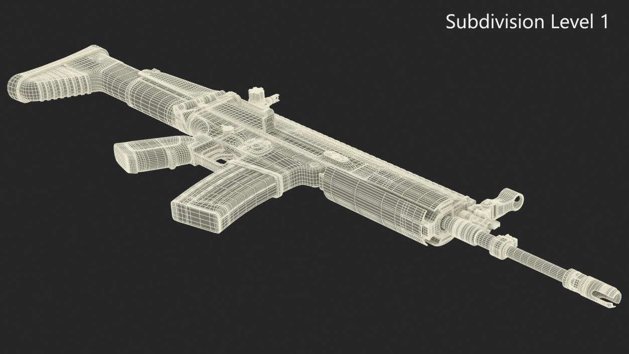 3D model FN SCAR Combat Rifle