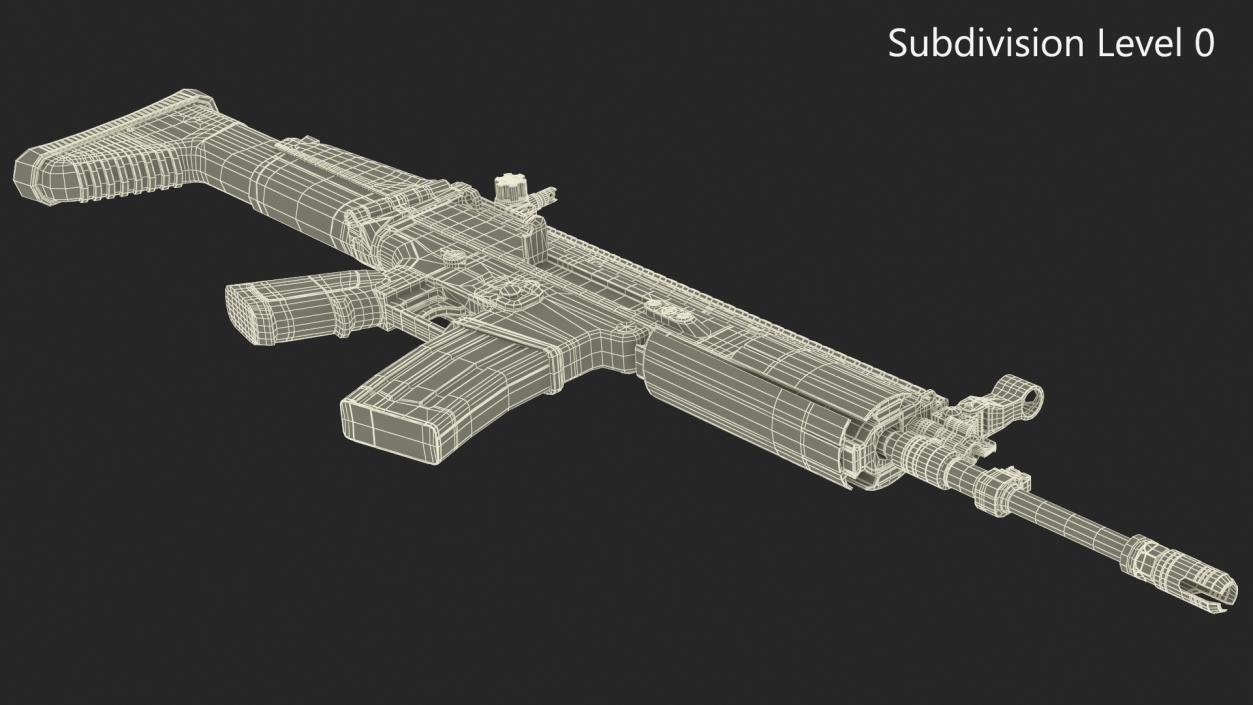 3D model FN SCAR Combat Rifle