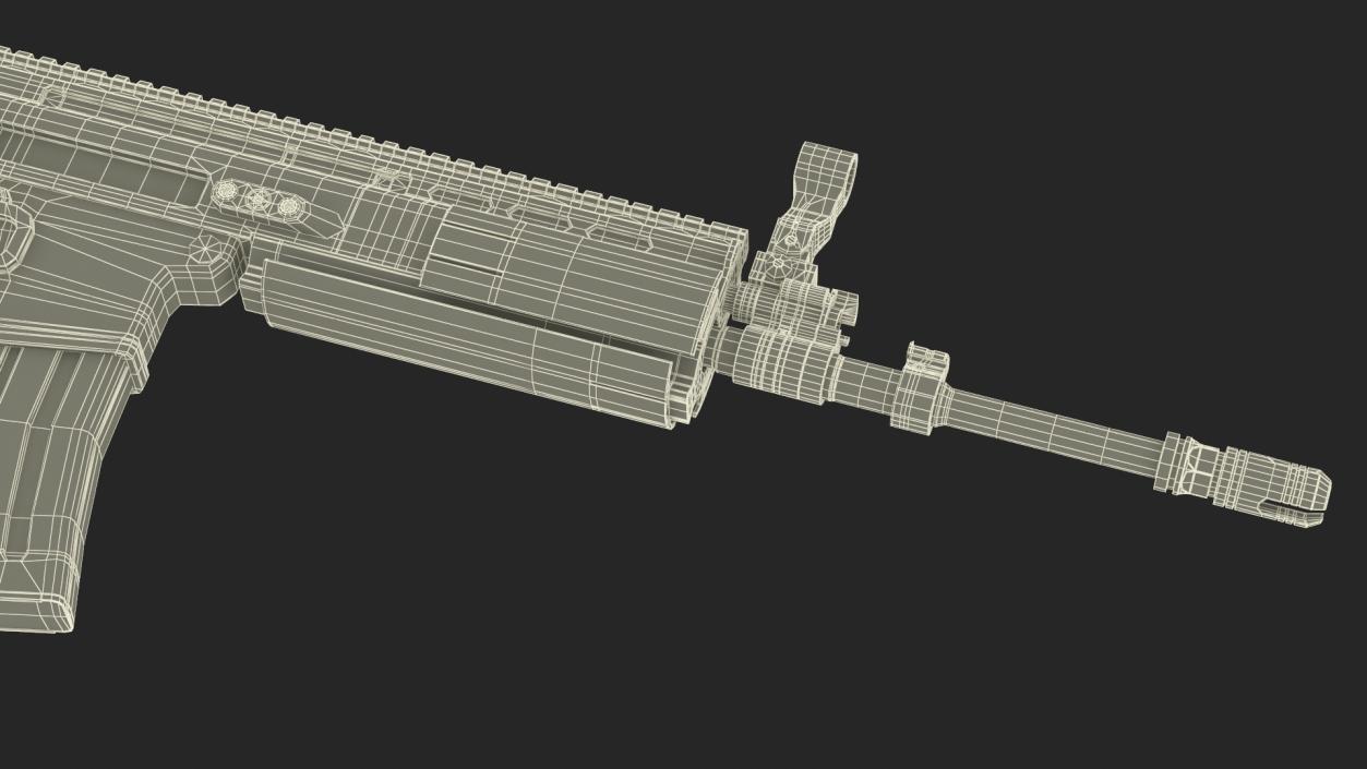 3D model FN SCAR Combat Rifle