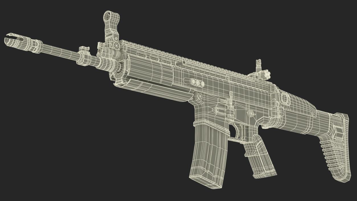 3D model FN SCAR Combat Rifle