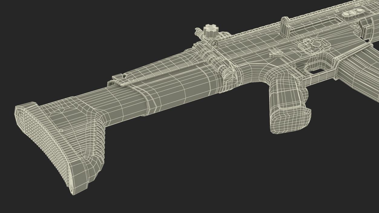 3D model FN SCAR Combat Rifle