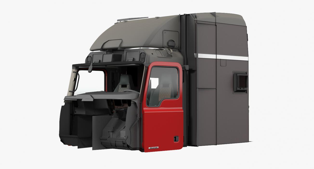 3D Mack Truck Cabin